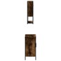 vidaXL Set de muebles baño 2 pzas madera contrachapada roble ahumado vidaXL Set de muebles baño 2 pzas madera contrachapada roble ahumado