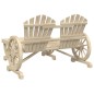 vidaXL Juego de muebles de jardín 4 piezas madera maciza de abeto vidaXL Juego de muebles de jardín 4 piezas madera maciza de abeto