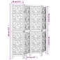 vidaXL Biombo separador de 4 paneles madera maciza paulownia marrón vidaXL Biombo separador de 4 paneles madera maciza paulownia marrón