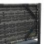 vidaXL Sofá de jardín en forma de L con mesa y cojines ratán PE gris vidaXL Sofá de jardín en forma de L con mesa y cojines ratán PE gris