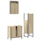 vidaXL Set de muebles de baño 3 pzas madera contrachapada roble Sonoma vidaXL Set de muebles de baño 3 pzas madera contrachapada roble Sonoma