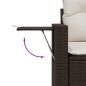 vidaXL Set de sofás de jardín 4 pzas y cojines ratán sintético marrón vidaXL Set de sofás de jardín 4 pzas y cojines ratán sintético marrón