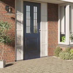 vidaXL Láminas de ventana esmerilada 4 uds PVC patrón de estrellas