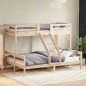 vidaXL Litera de madera maciza de pino 90x200/140x200 cm vidaXL Litera de madera maciza de pino 90x200/140x200 cm
