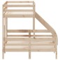 vidaXL Litera de madera maciza de pino 90x200/140x200 cm vidaXL Litera de madera maciza de pino 90x200/140x200 cm