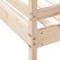 vidaXL Litera de madera maciza de pino 90x200/140x200 cm vidaXL Litera de madera maciza de pino 90x200/140x200 cm