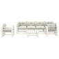 vidaXL Set muebles de palets para jardín 7 pzas madera cojines beige vidaXL Set muebles de palets para jardín 7 pzas madera cojines beige