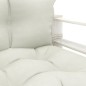 vidaXL Set muebles de palets para jardín 7 pzas madera cojines beige vidaXL Set muebles de palets para jardín 7 pzas madera cojines beige