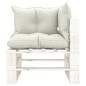 vidaXL Set muebles de palets para jardín 7 pzas madera cojines beige vidaXL Set muebles de palets para jardín 7 pzas madera cojines beige
