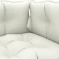 vidaXL Set muebles de palets para jardín 7 pzas madera cojines beige vidaXL Set muebles de palets para jardín 7 pzas madera cojines beige