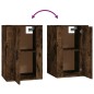 vidaXL Set de muebles de TV 3 pzas madera contrachapada roble ahumado vidaXL Set de muebles de TV 3 pzas madera contrachapada roble ahumado
