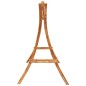 vidaXL Banco columpio madera maciza de abeto con acabado de teca vidaXL Banco columpio madera maciza de abeto con acabado de teca