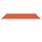 vidaXL Toldo retráctil aluminio y tela naranja y marrón 3,5x2,5 m vidaXL Toldo retráctil aluminio y tela naranja y marrón 3,5x2,5 m
