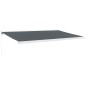 vidaXL Toldo retráctil aluminio y tela gris antracita 5x3 m vidaXL Toldo retráctil aluminio y tela gris antracita 5x3 m