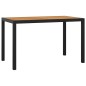 vidaXL Set de comedor de jardín 3 pzas y cojines ratán sintético negro vidaXL Set de comedor de jardín 3 pzas y cojines ratán sintético negro
