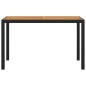 vidaXL Set de comedor de jardín 3 pzas y cojines ratán sintético negro vidaXL Set de comedor de jardín 3 pzas y cojines ratán sintético negro