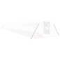vidaXL Invernadero con estructura de acero blanco 72 m² 24x3x2 m vidaXL Invernadero con estructura de acero blanco 72 m² 24x3x2 m