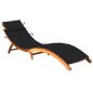 vidaXL Tumbona de jardín con cojín madera maciza de acacia vidaXL Tumbona de jardín con cojín madera maciza de acacia