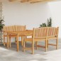 vidaXL Juego de comedor para jardín 3 pzas madera maciza de teca vidaXL Juego de comedor para jardín 3 pzas madera maciza de teca