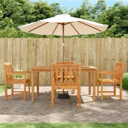 vidaXL Juego de comedor de jardín 5 piezas madera maciza de acacia