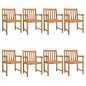 vidaXL Juego de comedor de jardín 9 piezas madera maciza de acacia
