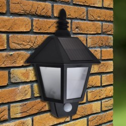 vidaXL Lámpara de pared solar con sensor de movimiento 2 unidades
