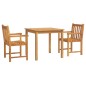 vidaXL Juego de comedor de jardín 3 piezas madera maciza de acacia vidaXL Juego de comedor de jardín 3 piezas madera maciza de acacia