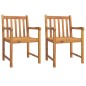 vidaXL Juego de comedor de jardín 3 piezas madera maciza de acacia vidaXL Juego de comedor de jardín 3 piezas madera maciza de acacia