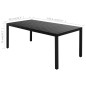 vidaXL Set de comedor de jardín de 7 piezas PVC ratán negro vidaXL Set de comedor de jardín de 7 piezas PVC ratán negro