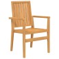 vidaXL Juego de comedor para jardín 9 piezas madera maciza de teca vidaXL Juego de comedor para jardín 9 piezas madera maciza de teca