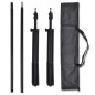 vidaXL Kit estudio 3 telones fondo algodón estructura ajustable 3x6 m vidaXL Kit estudio 3 telones fondo algodón estructura ajustable 3x6 m