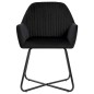 vidaXL Silla de comedor 6 unidades terciopelo negro vidaXL Silla de comedor 6 unidades terciopelo negro