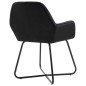 vidaXL Silla de comedor 6 unidades terciopelo negro vidaXL Silla de comedor 6 unidades terciopelo negro