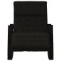 vidaXL Silla mecedora de tela negro