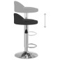 vidaXL Taburetes de cocina 2 unidades cuero sintético negro