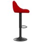 vidaXL Taburetes de cocina 2 unidades terciopelo rojo vino tinto vidaXL Taburetes de cocina 2 unidades terciopelo rojo vino tinto