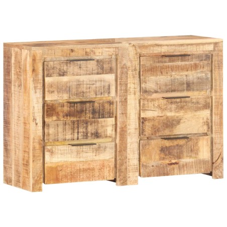 vidaXL Cajonera de madera maciza de mango 118x33x75 cm
