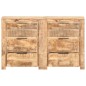 vidaXL Cajonera de madera maciza de mango 118x33x75 cm vidaXL Cajonera de madera maciza de mango 118x33x75 cm