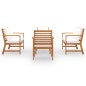 vidaXL Muebles de jardín 5 pzas cojines madera maciza de acacia vidaXL Muebles de jardín 5 pzas cojines madera maciza de acacia
