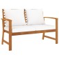 vidaXL Muebles de jardín 5 pzas cojines madera maciza de acacia vidaXL Muebles de jardín 5 pzas cojines madera maciza de acacia