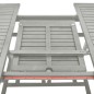 vidaXL Juego de comedor para jardín 5 pzas madera maciza acacia gris vidaXL Juego de comedor para jardín 5 pzas madera maciza acacia gris