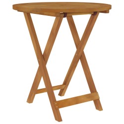vidaXL Comedor de jardín plegable 3 piezas madera maciza de acacia