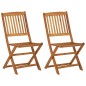 vidaXL Comedor de jardín plegable 3 piezas madera maciza de acacia vidaXL Comedor de jardín plegable 3 piezas madera maciza de acacia