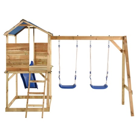 vidaXL Parque infantil de exterior madera de pino impregnada