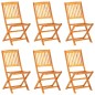 vidaXL Set comedor de jardín plegable 7 piezas madera maciza de acacia vidaXL Set comedor de jardín plegable 7 piezas madera maciza de acacia