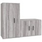 vidaXL Set de muebles para TV 2 pzas madera contrachapada gris Sonoma vidaXL Set de muebles para TV 2 pzas madera contrachapada gris Sonoma
