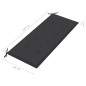 vidaXL Banco de jardín 2 plazas madera eucalipto gris y cojín 120 cm vidaXL Banco de jardín 2 plazas madera eucalipto gris y cojín 120 cm