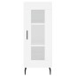 vidaXL Aparador alto madera contrachapada blanco 34,5x34x180 cm vidaXL Aparador alto madera contrachapada blanco 34,5x34x180 cm