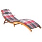 vidaXL Tumbona de jardín con cojín madera maciza de acacia vidaXL Tumbona de jardín con cojín madera maciza de acacia