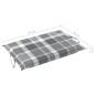 vidaXL Tumbona de jardín con mesa y cojín madera maciza de acacia vidaXL Tumbona de jardín con mesa y cojín madera maciza de acacia